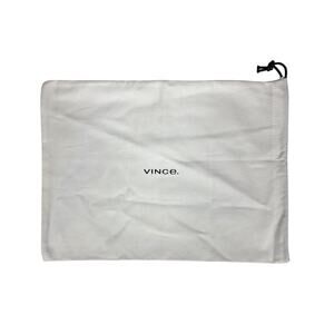 VINCE WHITE DUST BAG – 13" × 10" – DRAWSTRING CLOSURE – FOR SHOES OR HANDBAGS